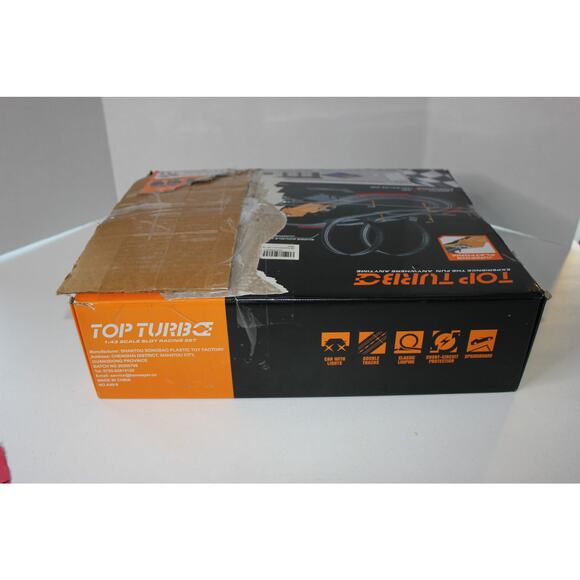 Aiencsai Dual Powered Battery/120V Slot Car Race Track w/Jump & Loop 3540 USED - Picture 3 of 4